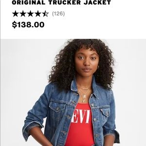 Levi’s Original Trucker Jean Jacket | New Without Tags | Medium Wash | Size S